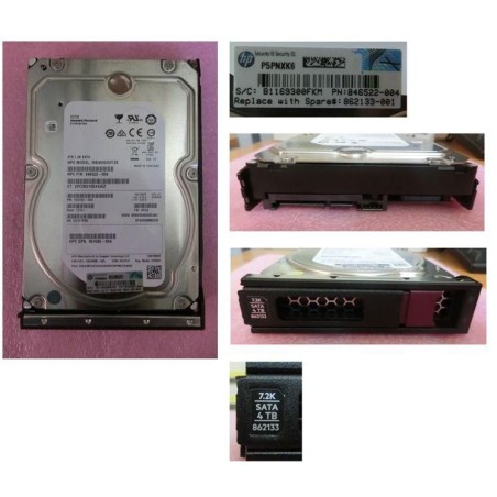 Hewlett Packard Enterprise DRV HDD 4TB 6G 72K LFF SATA | High Performance & Reliability | 862133-001